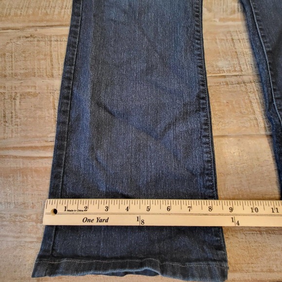 NYJD BILLIE MINI BOOTCUT JEANS SIZE 14W Dark Wash Lift Tuck Technology - Picture 7 of 12